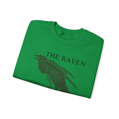 Halloween Vintage The Raven Sweatshirt, Spooky Season Sweater, Trick or Treating Shirt, Halloween Party, Edgar Allen Poe, Nevermore, Gothic Sweatshirt Printify   