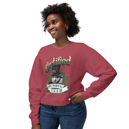 A Christmas Carol Sweatshirt Certified Humbug Club Crewneck, Funny Holiday Sweater, Unisex Gift, Casual Wear, Cozy Outfit, Christmas Jumper