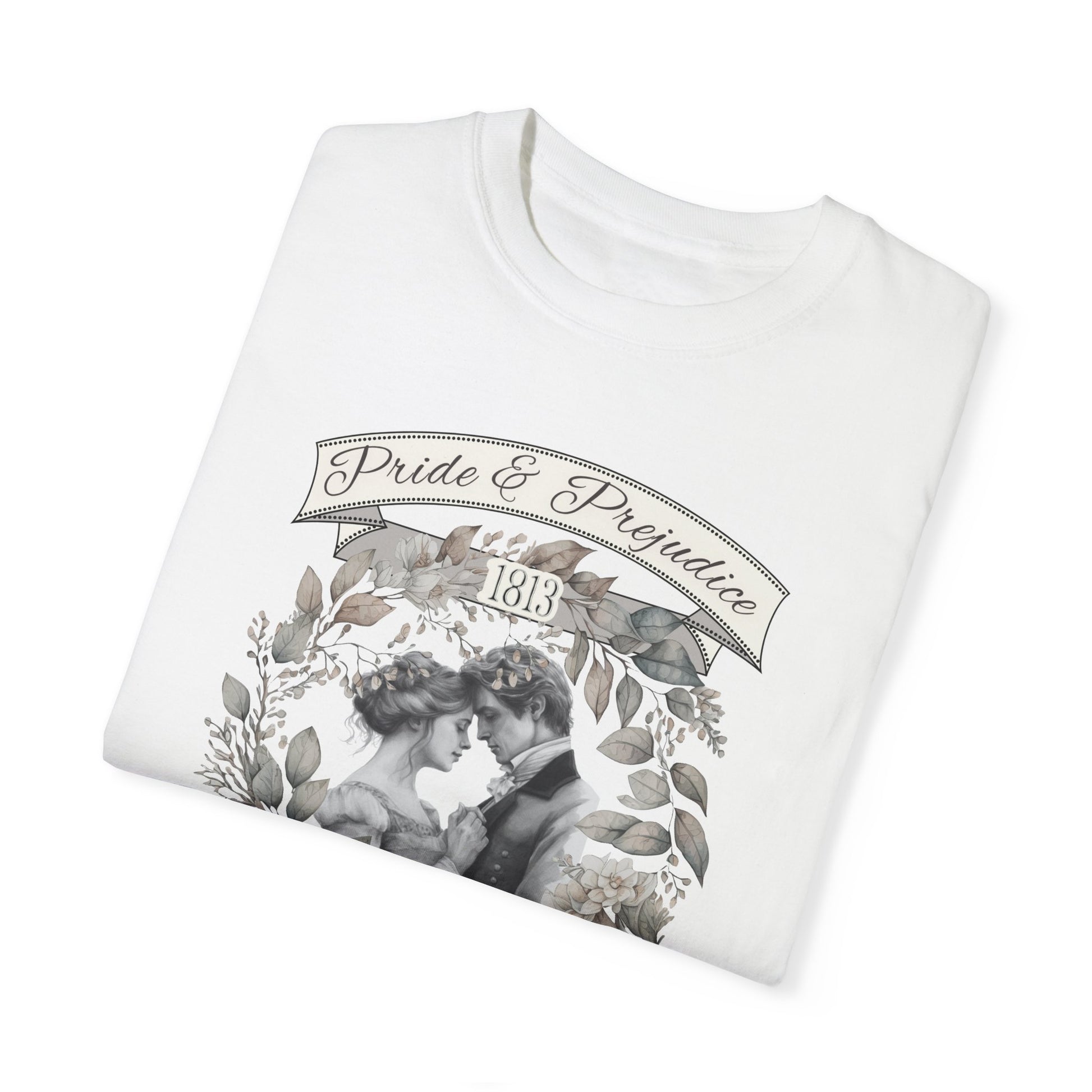 Jane Austen TShirt, Pride & Prejudice Historical Romance Comfort Colors, Bookish Literary Jane Austen Fan Art Gift, Oversized Bookclub Shirt T-Shirt Printify   