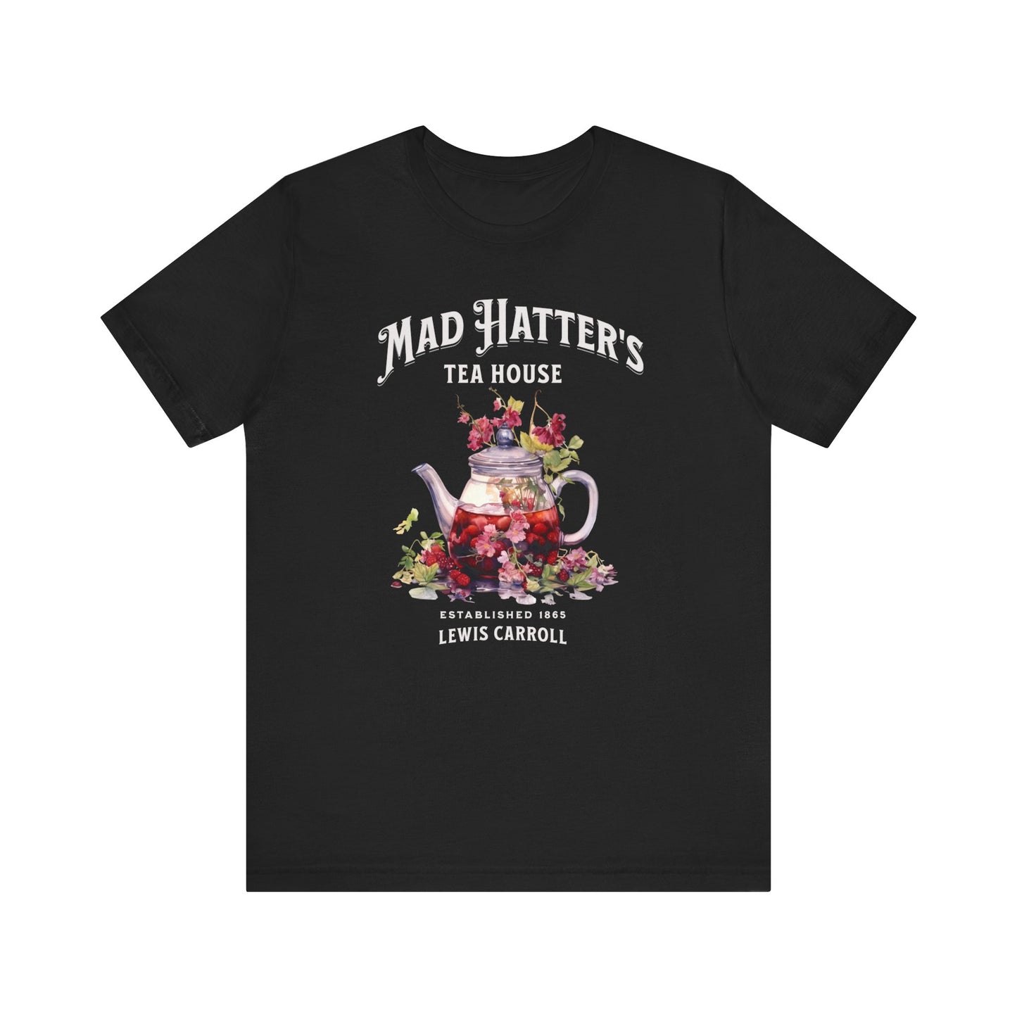 3001 Unisex Jersey Short Sleeve Tee Alice in Wonderland T-Shirt Printify Black S 