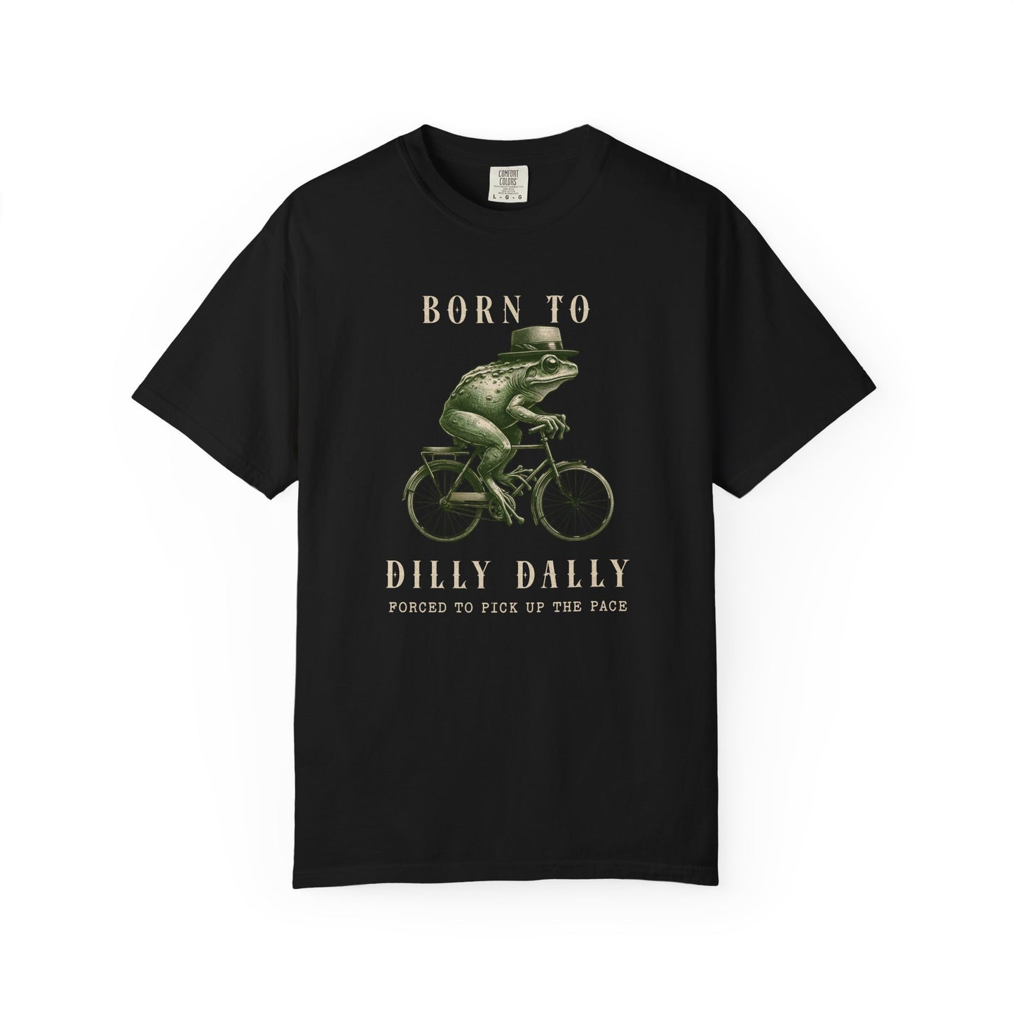 Dilly Dally Frog T-Shirt Retro Funny Froggy Meme Shirt Vintage Frog And Toad Aesthetic Frog Lover Gift For Her Birthday Viral Trendy Shirt T-Shirt Printify Black S