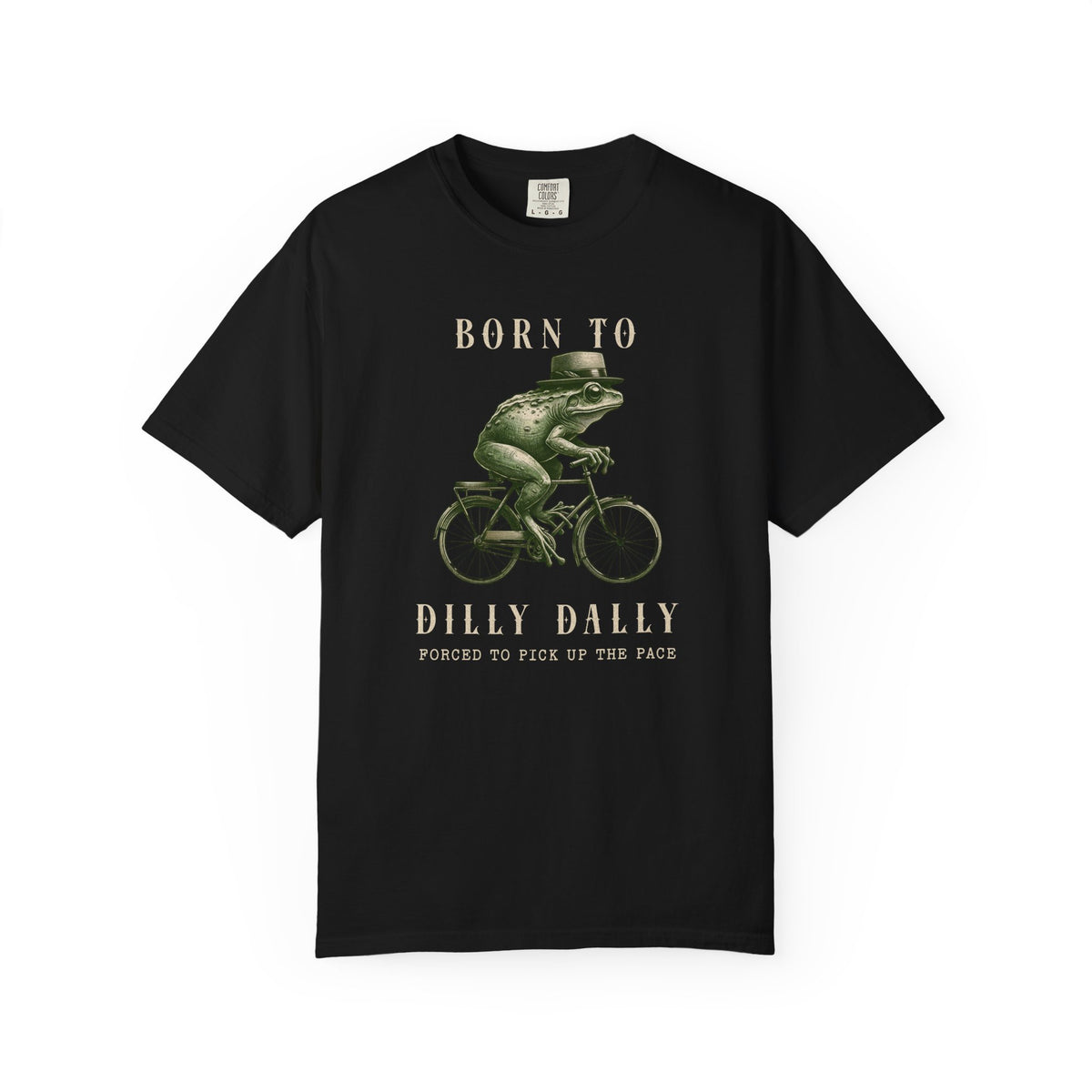 Dilly Dally Frog T-Shirt Retro Funny Froggy Meme Shirt Vintage Frog And Toad Aesthetic Frog Lover Gift For Her Birthday Viral Trendy Shirt T-Shirt Printify Black S