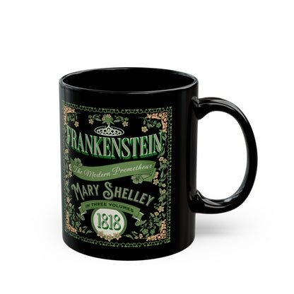 Frankenstein Coffee Mug Mary Shelley Vintage Style Gift For Bookclub Gothic Dark Academia Gift Classic Horror Movie Halloween Party Gift
