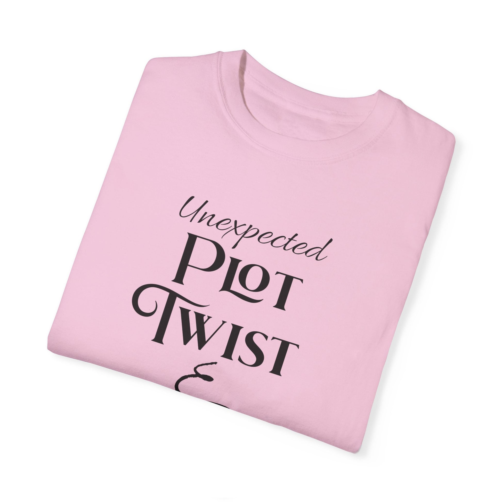 Plot Twist T-Shirt Author Shirt Pregnancy Announcement For Expecting Blog Writers Journalists Gift For Her Baby Shower Gift Baby Reveal T-Shirt Printify   