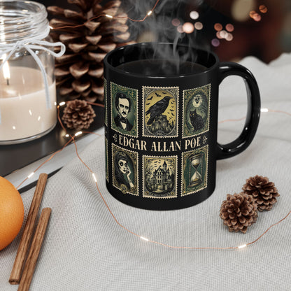 Edgar Allan Poe Mug Gothic Literary Gift For Book Lover Dark Academia Macabre Fall Coffee Cup Halloween Poetember Party Gift For Bookclub Mug Printify