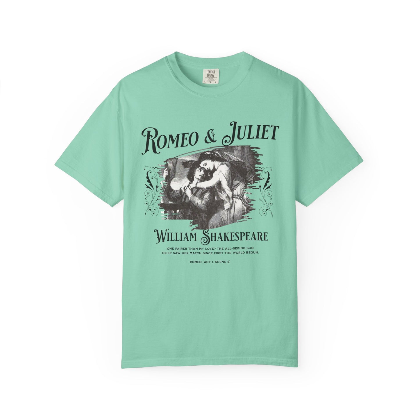Romeo And Juliet TShirt Gift For William Shakespeare Fan Theatre Lovers Shirt Dark Academia Gift Bookish Merch Playwrite Actor Gift T-Shirt Printify Island Reef S