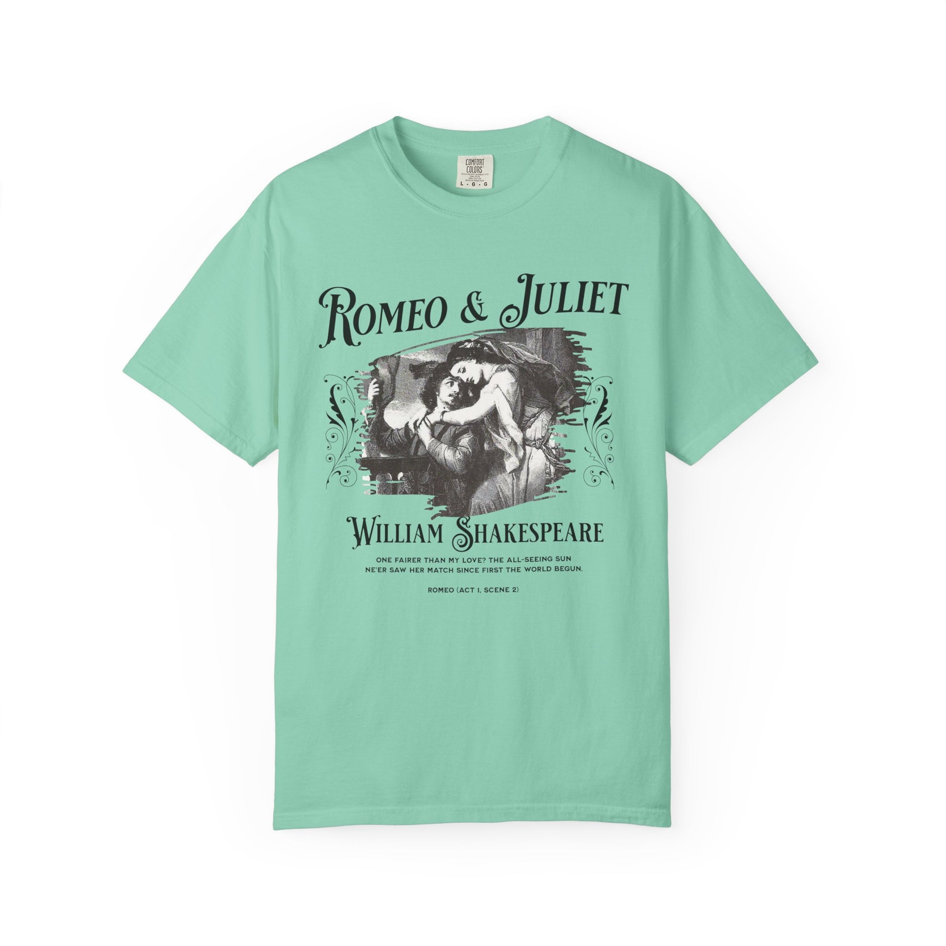 Romeo And Juliet TShirt Gift For William Shakespeare Fan Theatre Lovers Shirt Dark Academia Gift Bookish Merch Playwrite Actor Gift T-Shirt Printify Island Reef S