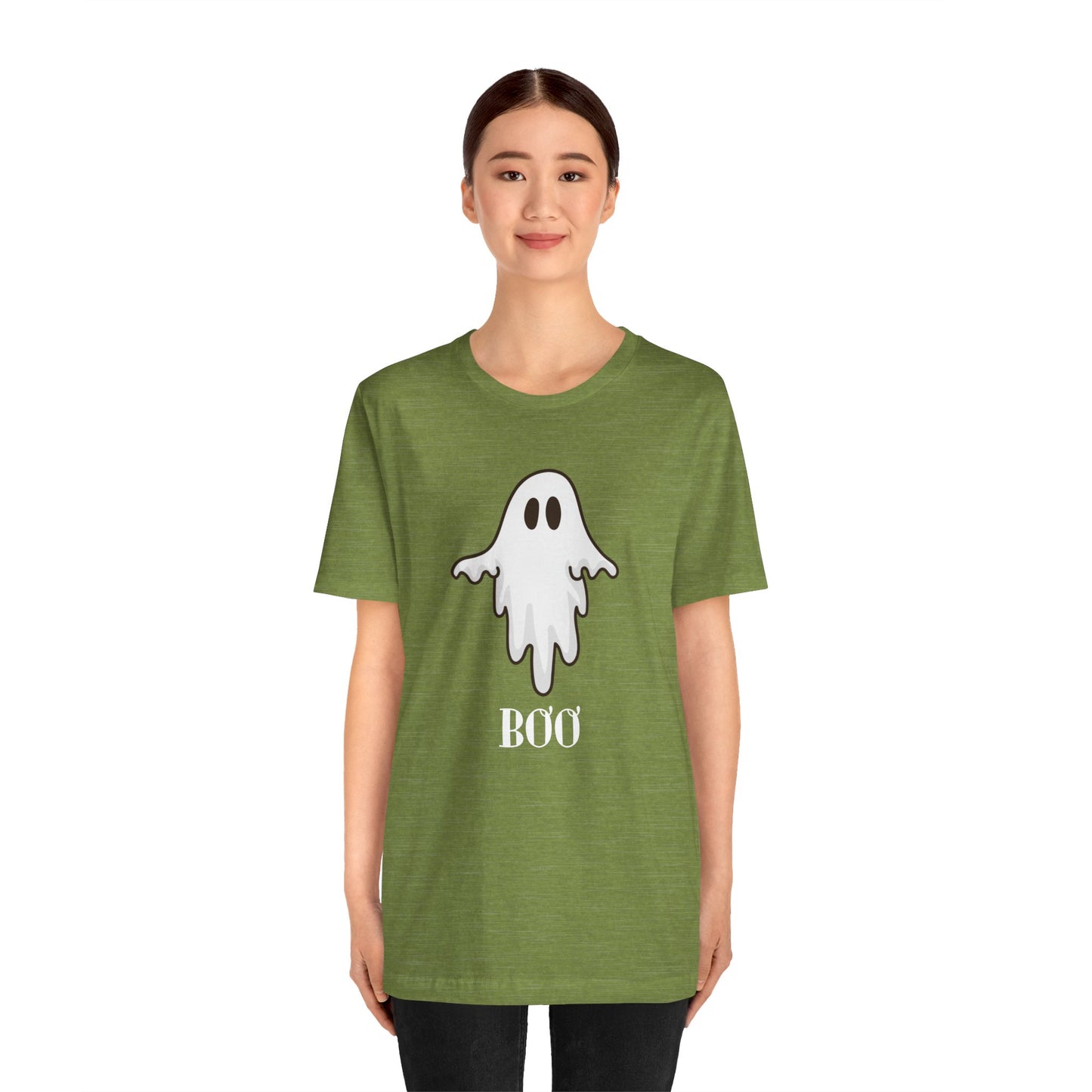 Halloween Ghost  TShirt,  Cute Ghost Shirt, Spooky Season Tee, Halloween Party T-Shirt, Autumn Style T Shirt, Trick or Treating Style, T-Shirt Printify   