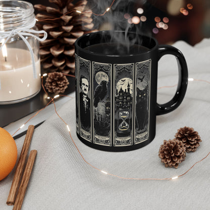 Edgar Allan Poe Mug Gothic Literary Gift For Book Lover Dark Academia Macabre Fall Coffee Cup Halloween Poetember Party Gift For Bookclub Mug Printify