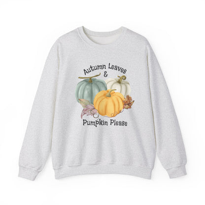 Halloween Pumpkin Sweatshirt, Vintage Autumn Pumpkins Shirt, Spooky Season Sweater, Fall Squash, Autumn Style Sweatshirt Sweatshirt Printify S Ash 