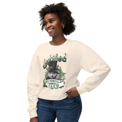 A Christmas Carol Sweatshirt Certified Humbug Club Crewneck, Funny Holiday Sweater, Unisex Gift, Casual Wear, Cozy Outfit, Christmas Jumper Sweatshirt Printify