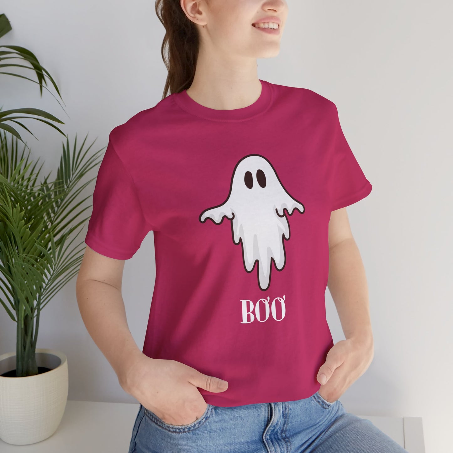 Halloween Ghost  TShirt,  Cute Ghost Shirt, Spooky Season Tee, Halloween Party T-Shirt, Autumn Style T Shirt, Trick or Treating Style, T-Shirt Printify   