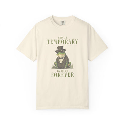 Funny Frog T-Shirt Retro Froggy Meme Shirt Vintage Frog And Toad Aesthetic Frog Lover Gift For Her Calm Vibes Birthday Viral Trendy Shirt T-Shirt Printify Ivory S