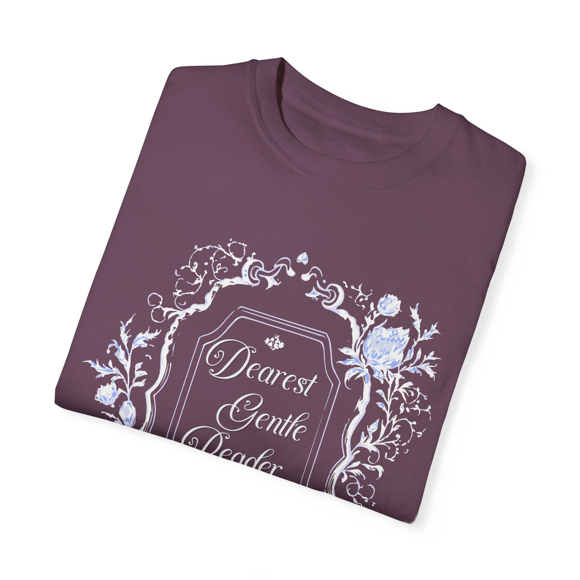 Dearest Gentle Reader Shirt Regency England Ton Society Papers Gift For Bridgerton Fan Historical Drama Romance Reader Gift Bookclub Gift T-Shirt Printify   