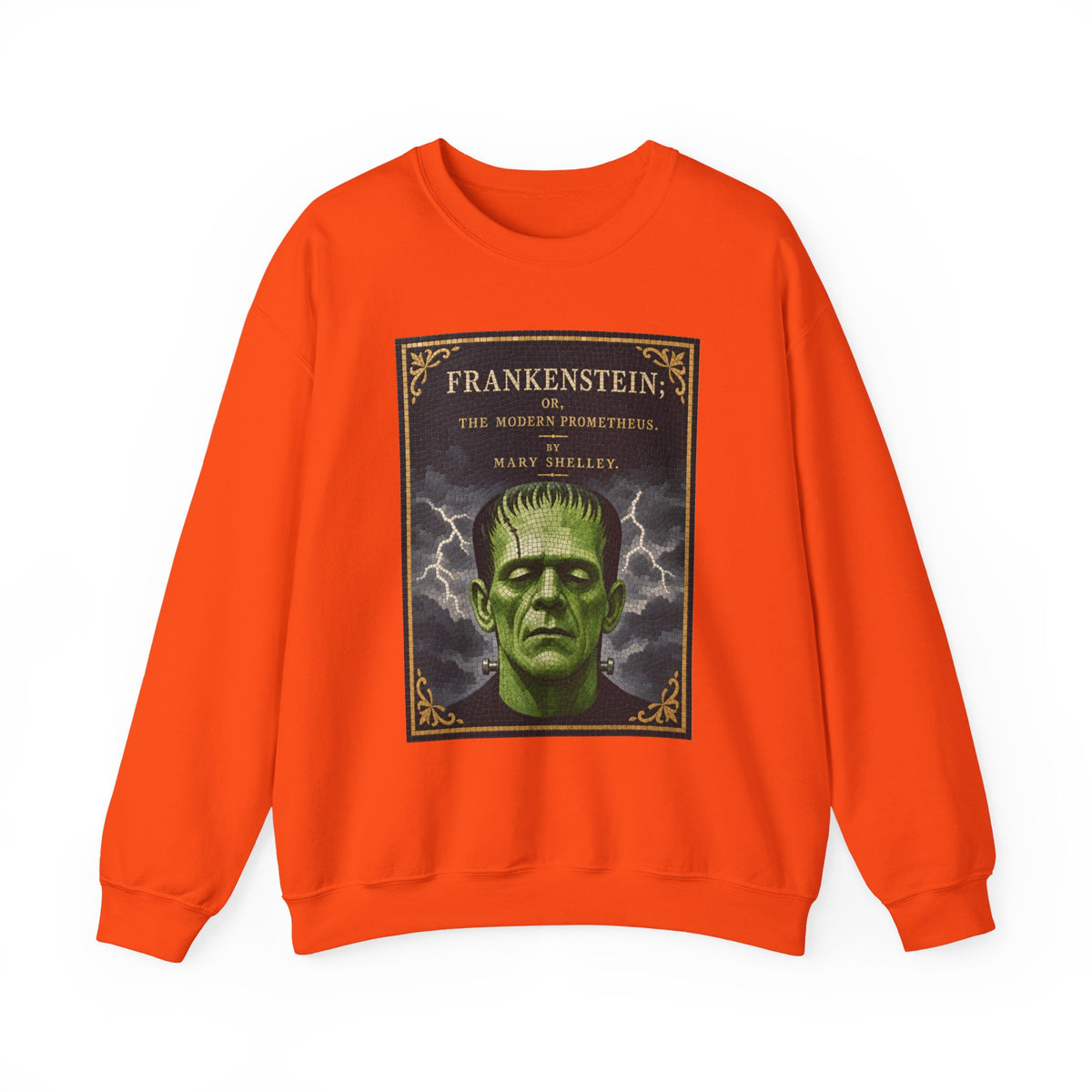 Frankenstein Monster Graphic Sweatshirt, Bistro Tile Vintage Sweater, 90s Style Halloween Shirt or Sweatshirt, Movie Cult Classic Film