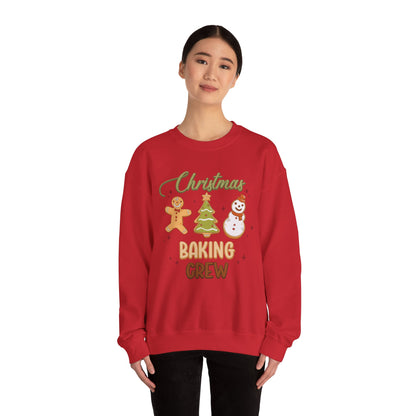 Christmas Baking Crew Sweatshirt, Christmas Baking Team Matching Sweater, Christmas Baking Women's Christmas Shirts, Christmas Cookie Crew Sweatshirt Printify   