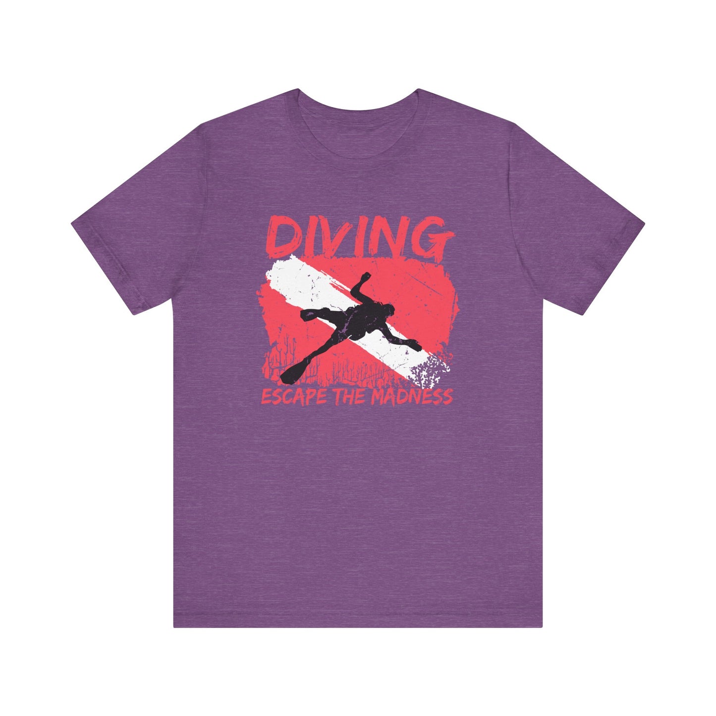 Scuba Diving Gift, Scuba Diving Shirt, Scuba Diver Gift, Diver TShirt, Gifts For Scuba Divers, Ocean Scuba Diving Shirt, Ocean Life Gear T-Shirt Printify Heather Team Purple XS 