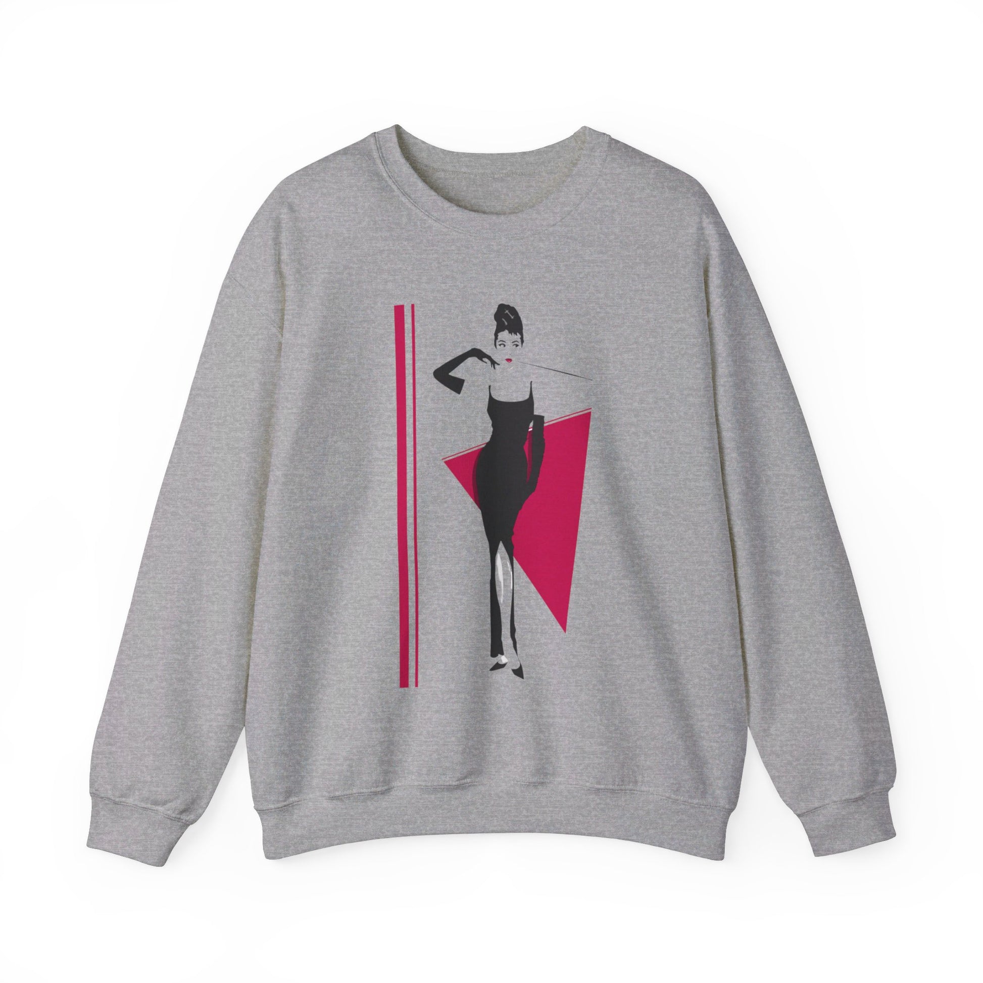 Breakfast at Tiffany's T & Co Sweatshirt , Classic Audrey Crew, Girls Brunching Weekend Sweater, Women's Shirt, Truman Capote Fan Gift Sweatshirt Printify S Sport Grey 