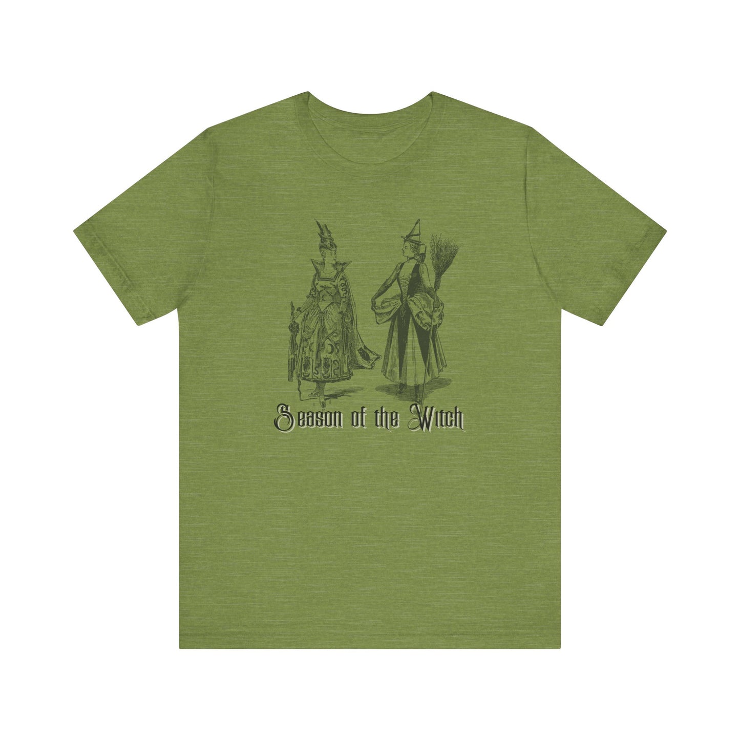 Halloween Vintage Witches TShirt, Spooky Witchy Season Tee, Trick or Treating Shirt, Halloween Party T-Shirt, Salem Witches T Shirt T-Shirt Printify Heather Green XS 