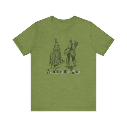 Halloween Vintage Witches TShirt, Spooky Witchy Season Tee, Trick or Treating Shirt, Halloween Party T-Shirt, Salem Witches T Shirt T-Shirt Printify Heather Green XS 