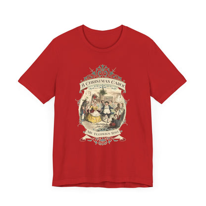 A Christmas Carol TShirt, Vintage Charles Dickens Victorian, Scrooge Fezziwig's Ball, Holiday Tradition X-Mas Movie T-shirt Bookish Christmas T-Shirt Printify   