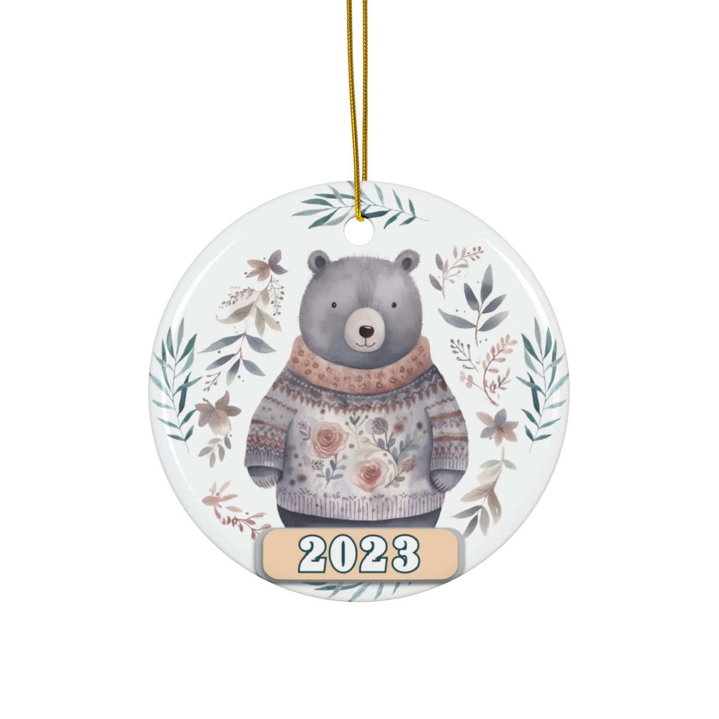 Christmas 2023 Ornament, Scandinavian, Swedish Decoration, Holiday Gift Idea, Heirloom Keepsake, Host Gift Exchange, Family Xmas Tree Bauble Home Decor Printify Circle One Size 