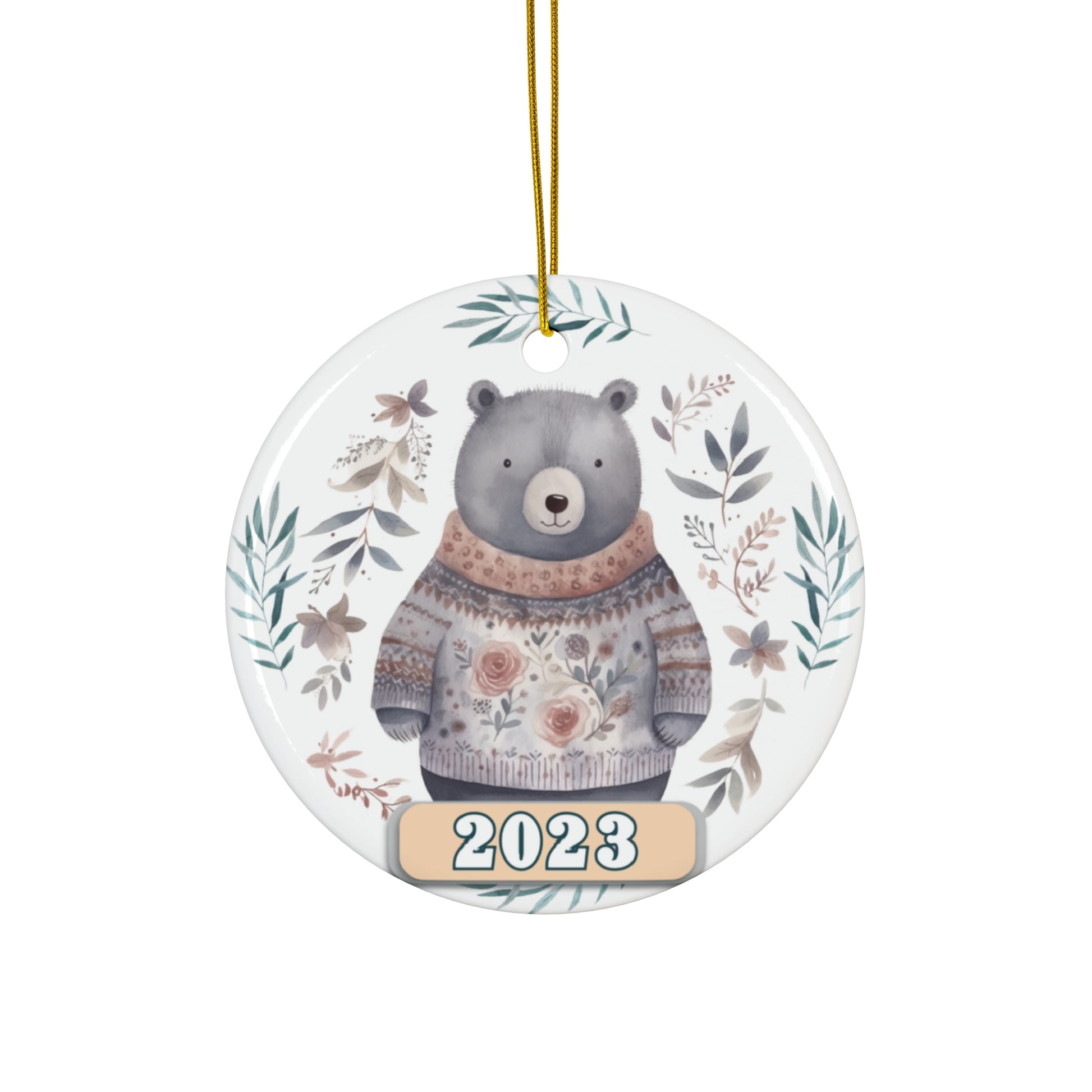 Christmas 2023 Ornament, Scandinavian, Swedish Decoration, Holiday Gift Idea, Heirloom Keepsake, Host Gift Exchange, Family Xmas Tree Bauble Home Decor Printify Circle One Size 