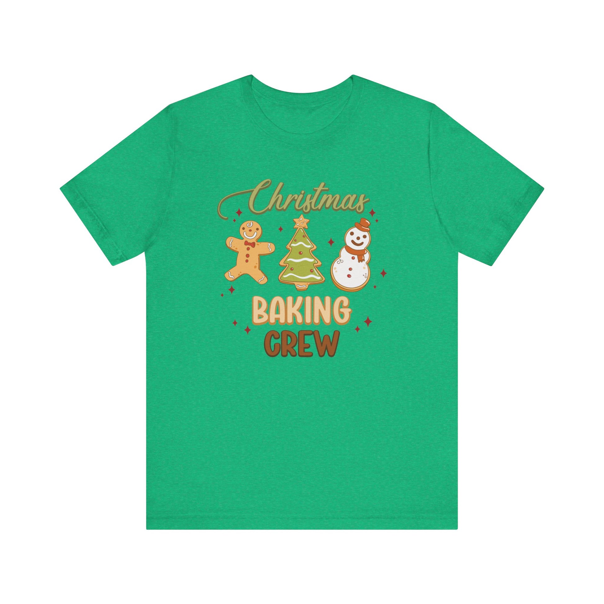 Christmas Baking Crew Shirt, Christmas Baking Team Matching TShirt, Christmas Baking Shirt, Women's Christmas Shirts, Christmas Cookie Crew T-Shirt Printify Heather Kelly XS 