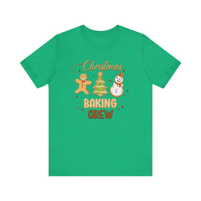 Christmas Baking Crew Shirt, Christmas Baking Team Matching TShirt, Christmas Baking Shirt, Women's Christmas Shirts, Christmas Cookie Crew T-Shirt Printify Heather Kelly XS 