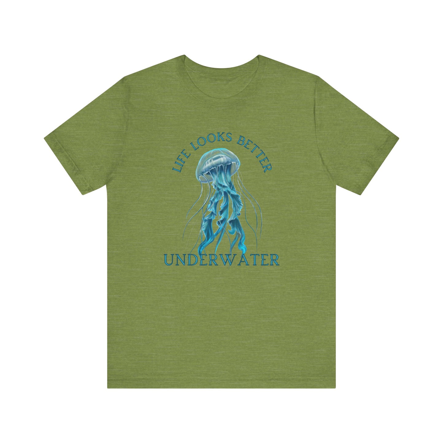 Scuba Diving Gift, Snorkel Tee, Scuba Diving Shirt, Scuba Diver Gift, Ocean Lover TShirt, Gifts For Scuba Divers, Diving Shirt Water Fun Te T-Shirt Printify Heather Green XS 