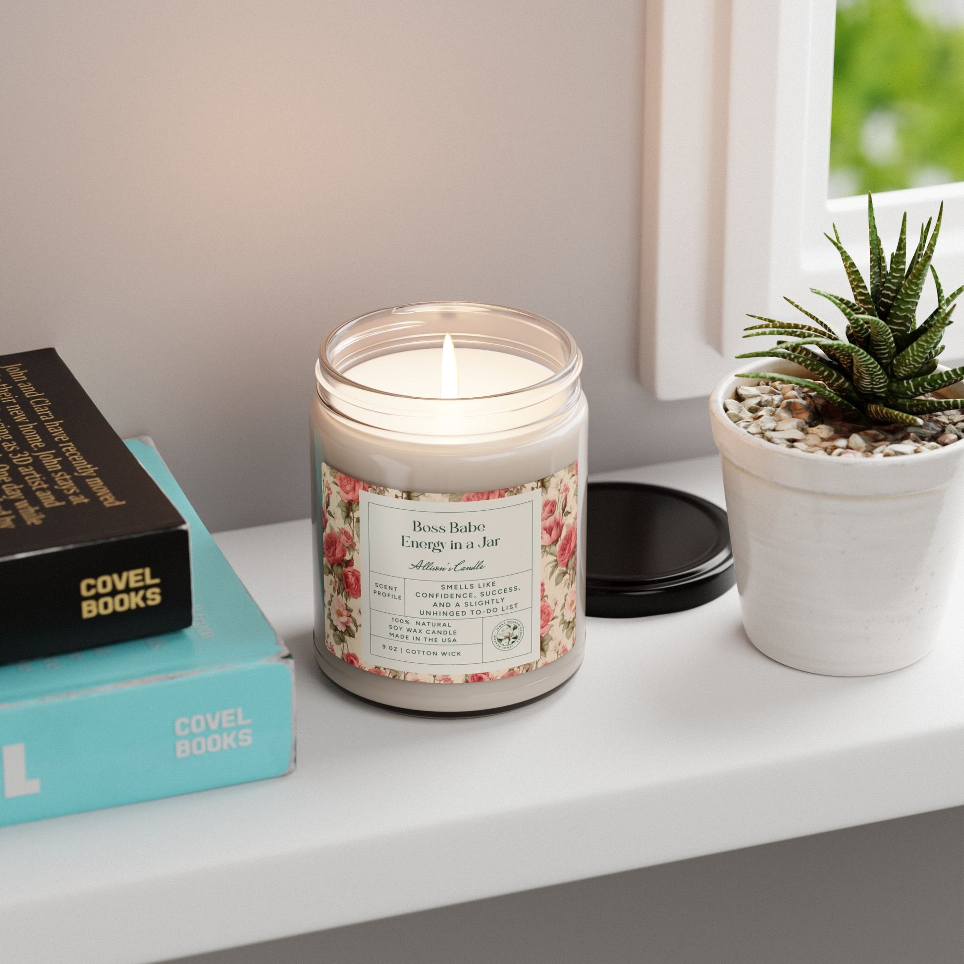Personalized Soy Candle Boss Babe Custom Name Candle Best Friend Gift For BFF Funny Gift For Sister SelfCare Gift For Birthday Or Christmas Home Decor Printify