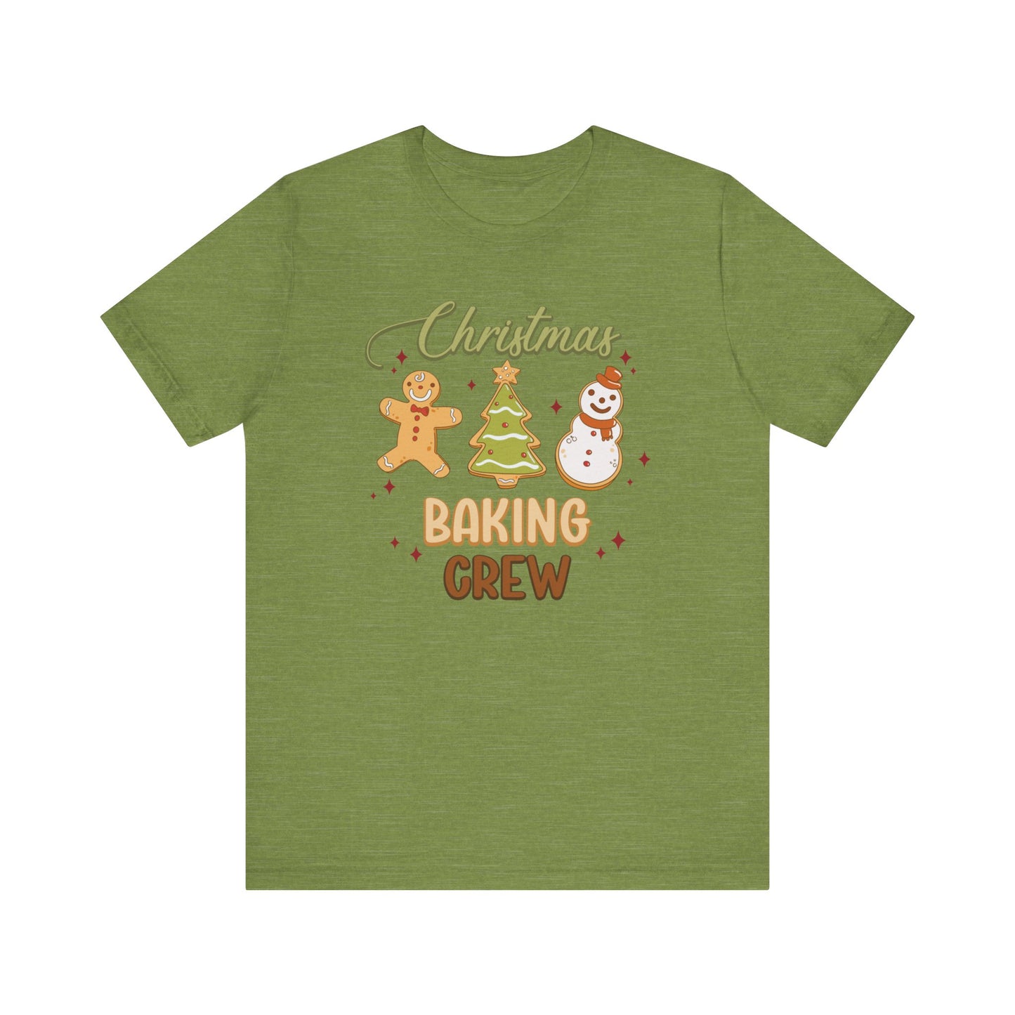 Christmas Baking Crew Shirt, Christmas Baking Team Matching TShirt, Christmas Baking Shirt, Women's Christmas Shirts, Christmas Cookie Crew T-Shirt Printify Heather Green XS 