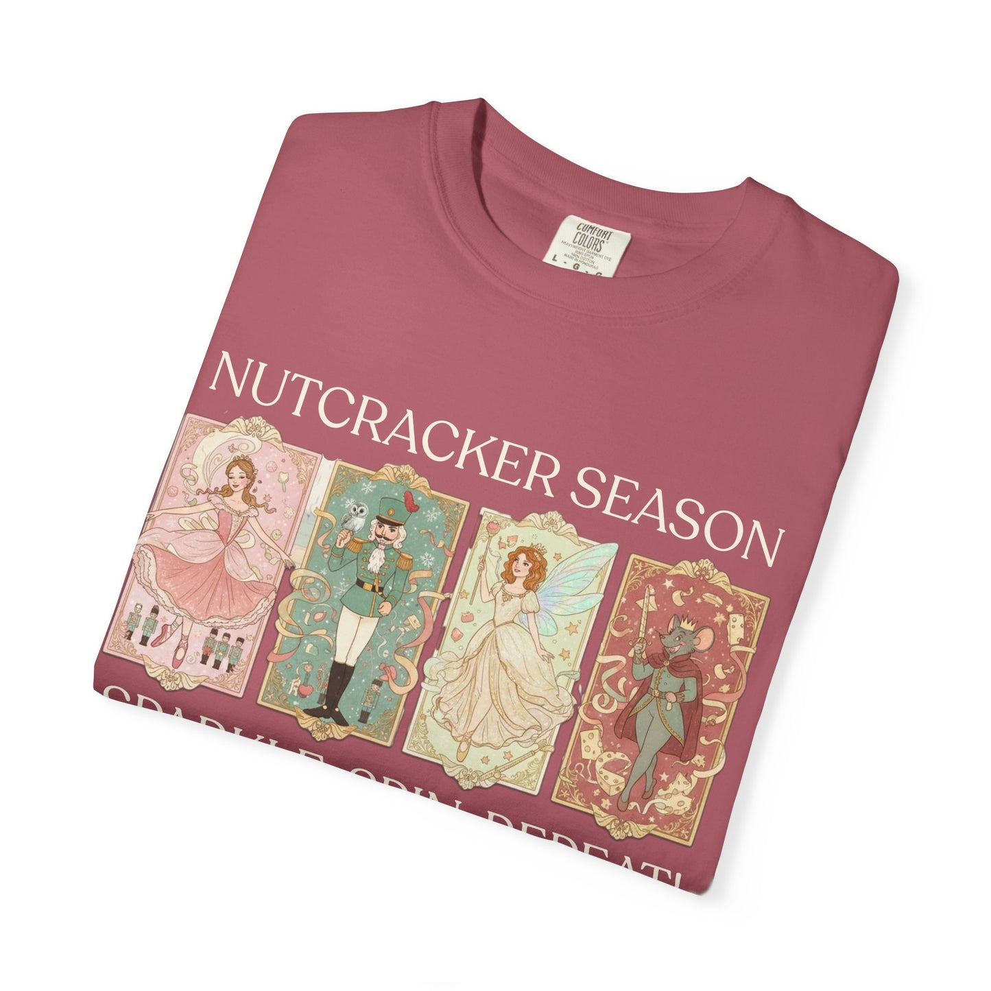 Nutcracker Ballet T-Shirt, Sugar Plum Fairy Christmas Tee, Holiday Dance Shirt, Coquette Pastel Christmas Gift