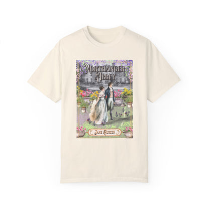 Jane Austen Comfort Colors TShirt, Northanger Abbey Historical Romance, Bookish Literary Jane Austen Fan Art Gift, Gift for Her Bookclub Tee T-Shirt Printify Ivory S 