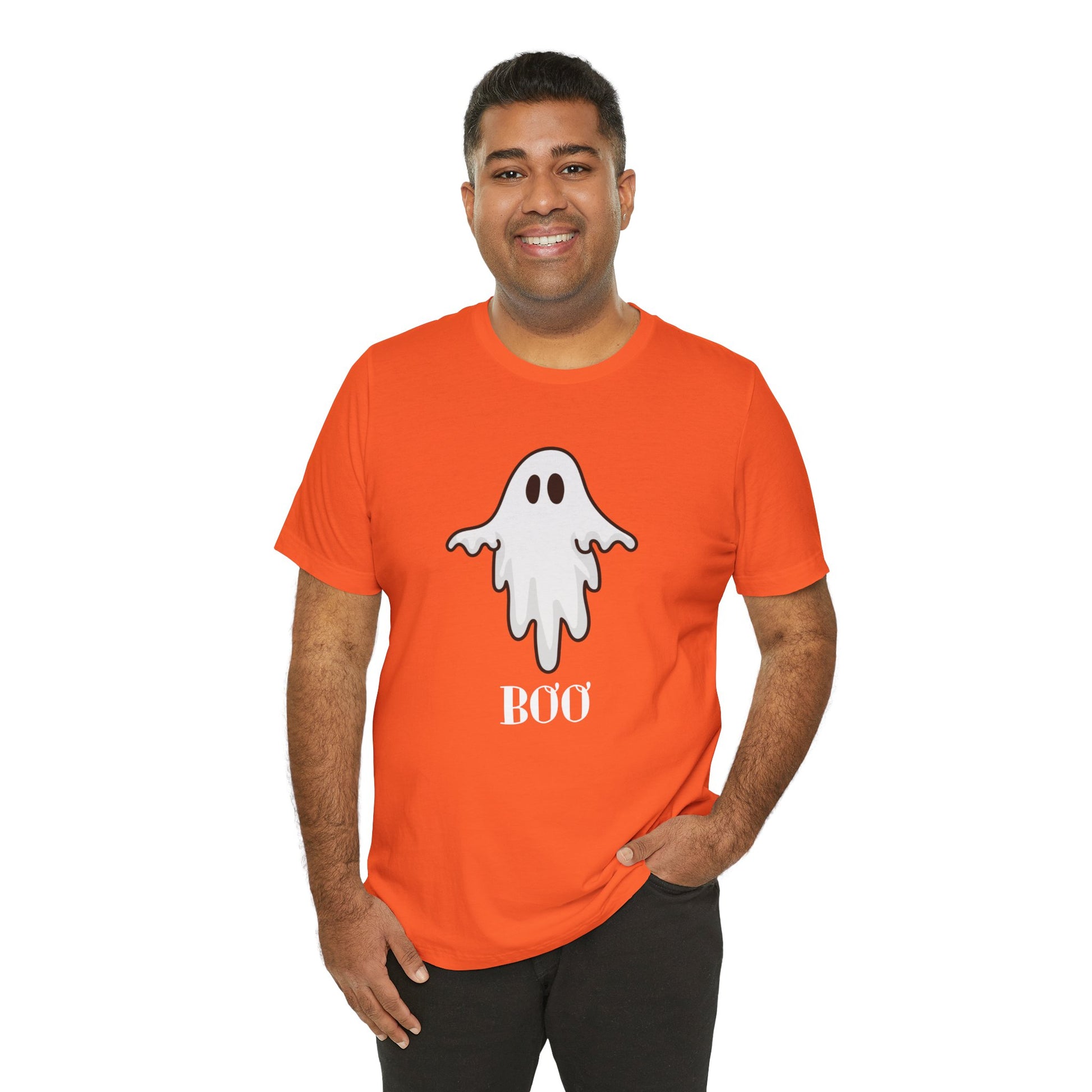 Halloween Ghost  TShirt,  Cute Ghost Shirt, Spooky Season Tee, Halloween Party T-Shirt, Autumn Style T Shirt, Trick or Treating Style, T-Shirt Printify   