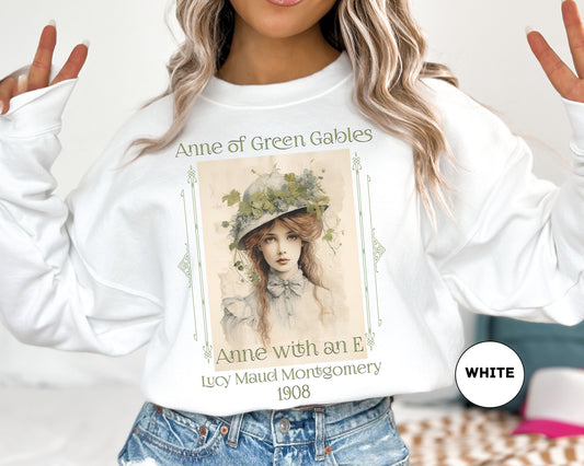 Anne Of Green Gables Sweatshirt, Bookish Light Dark Academia, Cottagecore, Sweater, Lucy Maud Montgomery Fan, Literary Bookclub Gift For Her Sweatshirt Printify   