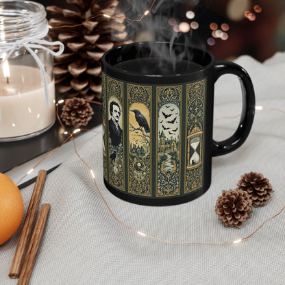 Edgar Allan Poe Mug Gothic Literary Gift For Book Lover Dark Academia Macabre Fall Coffee Cup Halloween Poetember Party Gift For Bookclub Mug Printify
