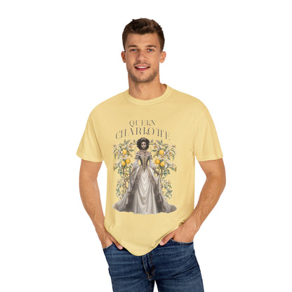 Queen Charlotte T-Shirt Literary Regency Period Tee Historical Drama Series Watching Spilling The Tea Theme Gift for Her Birthday Christmas