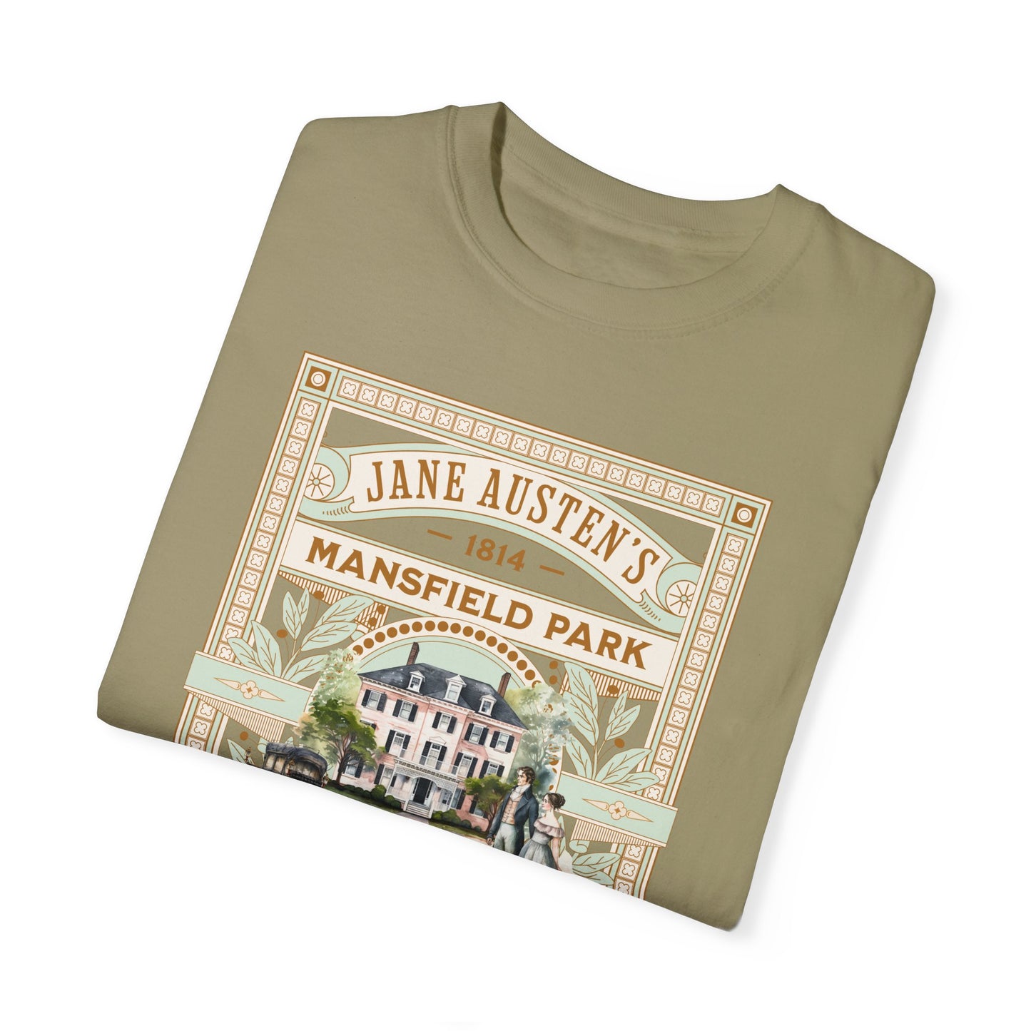 Jane Austen T- Shirt, Mansfield Park Historical Romance Comfort Colors Tee, Bookish Literary Jane Austen Fan Art Gift for Her Bookclub Shirt T-Shirt Printify   