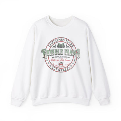 Christmas Tree Farm Shirt, Family Holiday Tradition Tree Cutting Shirt, Family Christmas Vacation Shirts, Christmas Tree Decorating Shirts Sweatshirt Printify S White 