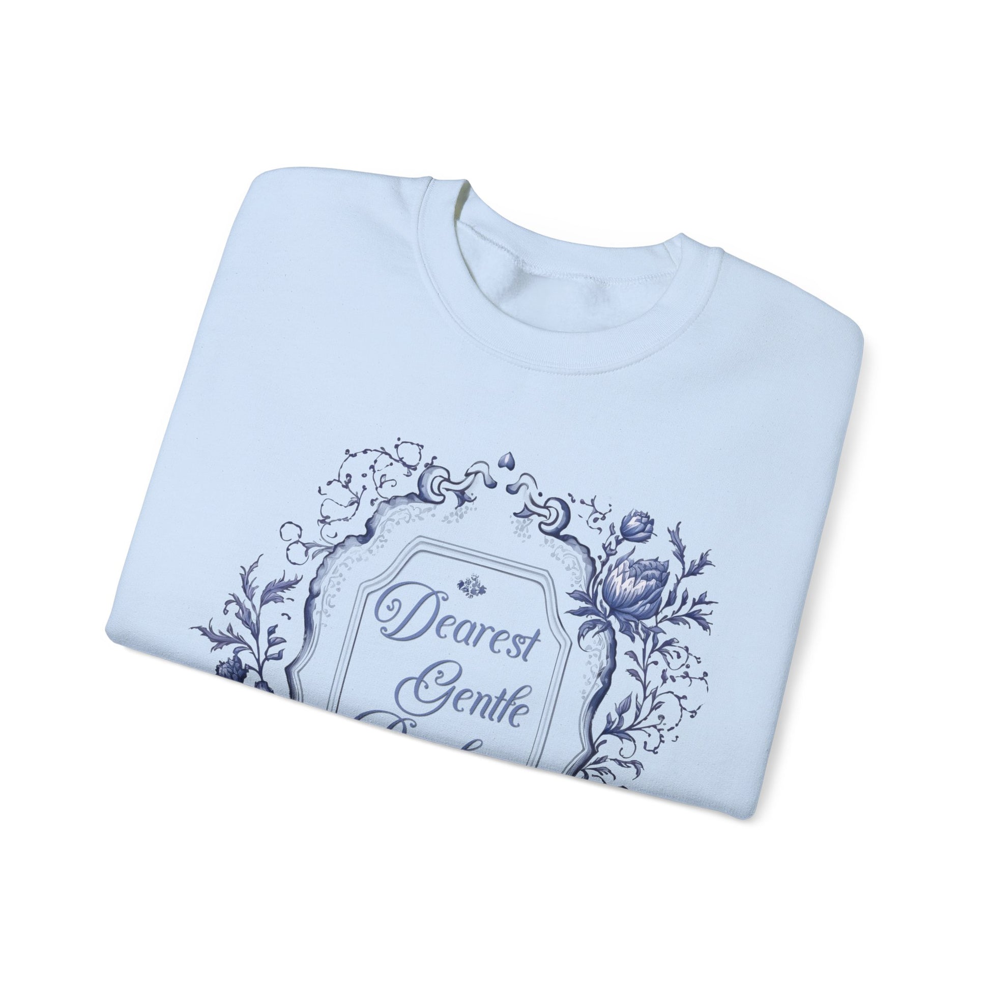 Dearest Gentle Reader Sweatshirt Regency England Ton Society Papers Gift For Historical Romance Fan Drama Romance Reader Gift Bookclub Gift Sweatshirt Printify   