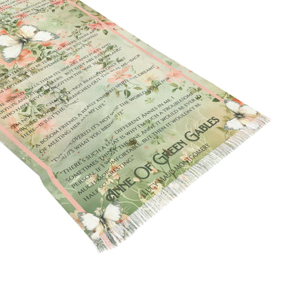 Anne Of Green Gables Scarf Quote Scarf Lucy Maud Montgomery Anne With an E Gift for Book Lover Reader Teacher Literary Gift for Mom BFF Gift All Over Prints Printify