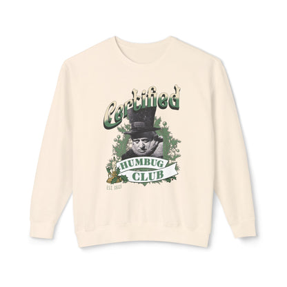 A Christmas Carol Sweatshirt Certified Humbug Club Crewneck, Funny Holiday Sweater, Unisex Gift, Casual Wear, Cozy Outfit, Christmas Jumper Sweatshirt Printify Ivory S