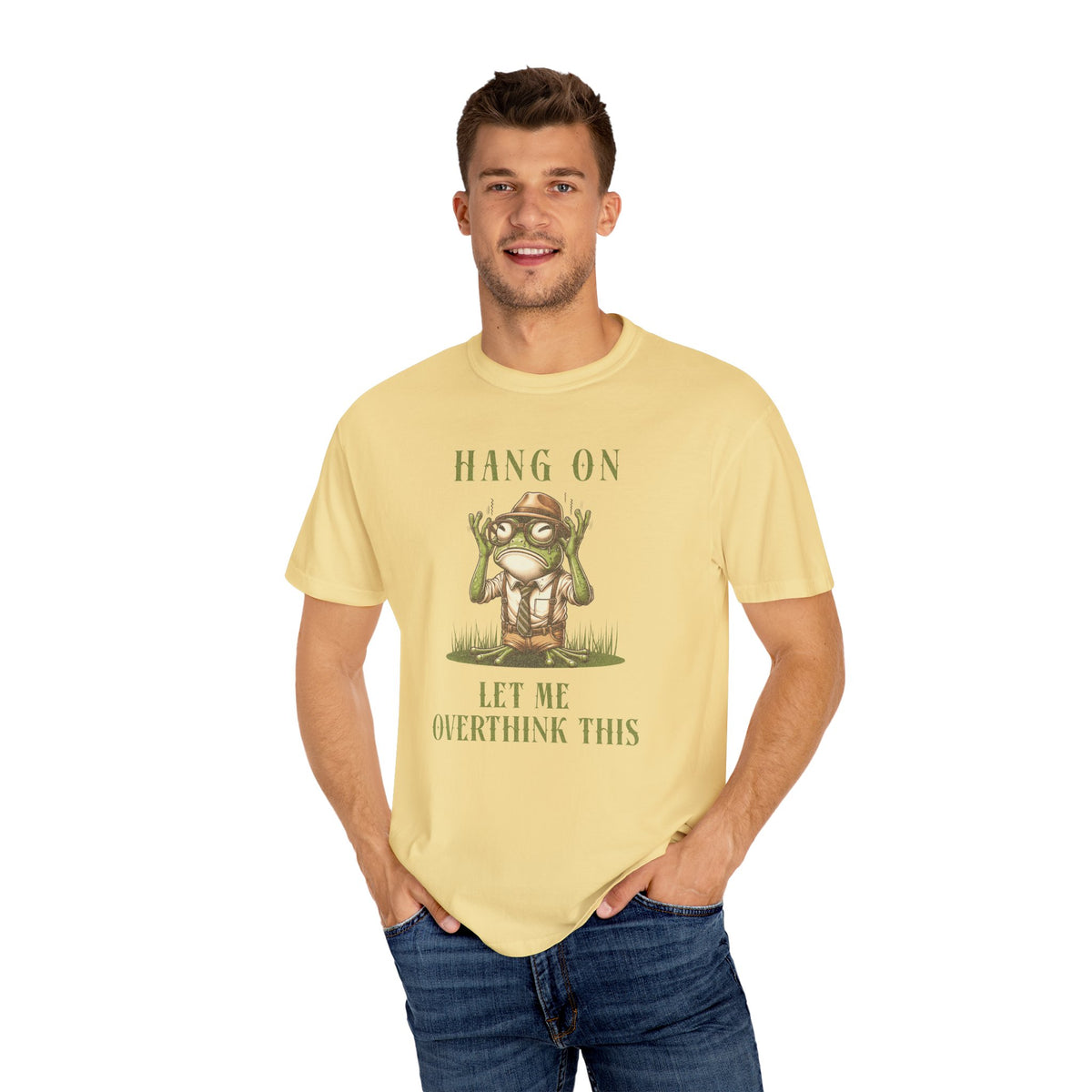 Funny Frog T-Shirt Retro Froggy Meme Shirt Vintage Frog And Toad Aesthetic Frog Lover Gift For Her Overthinking Birthday Viral Trendy Shirt T-Shirt Printify
