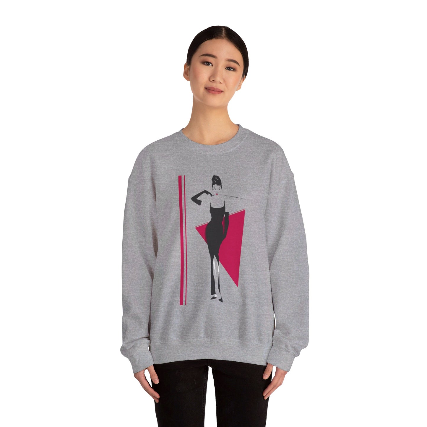 Breakfast at Tiffany's T & Co Sweatshirt , Classic Audrey Crew, Girls Brunching Weekend Sweater, Women's Shirt, Truman Capote Fan Gift Sweatshirt Printify   