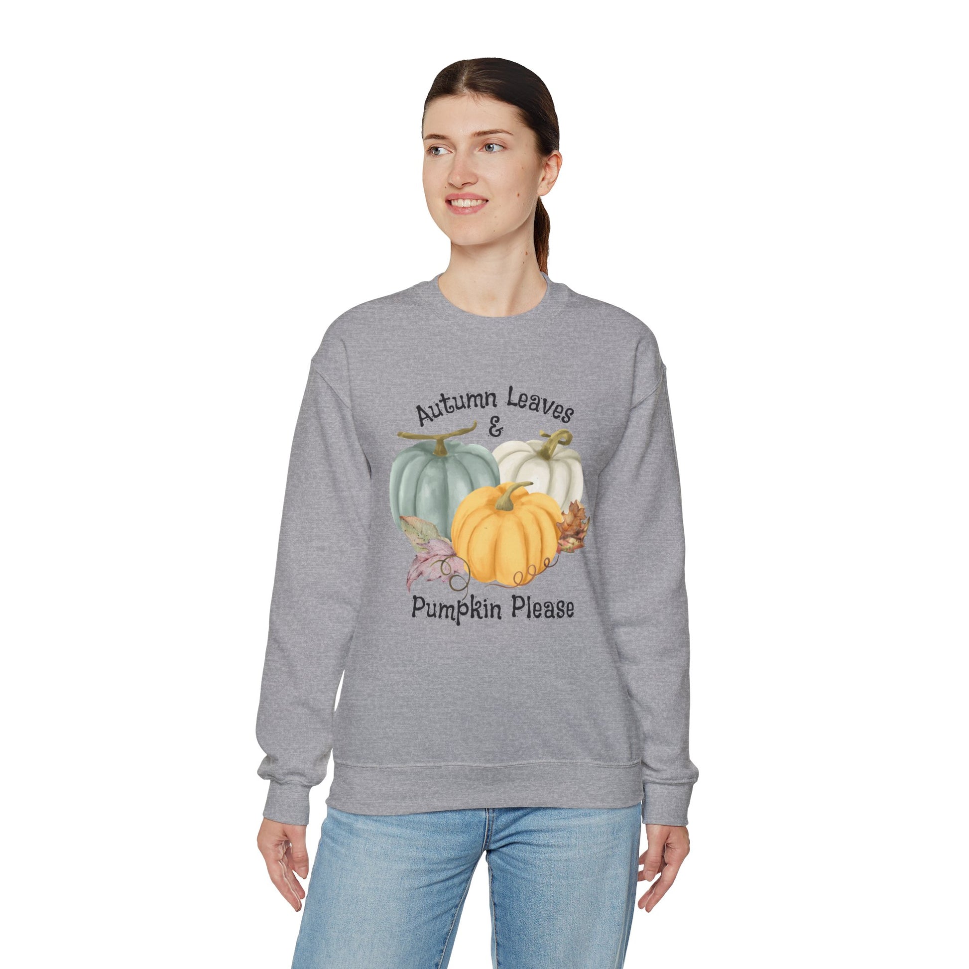 Halloween Pumpkin Sweatshirt, Vintage Autumn Pumpkins Shirt, Spooky Season Sweater, Fall Squash, Autumn Style Sweatshirt Sweatshirt Printify   