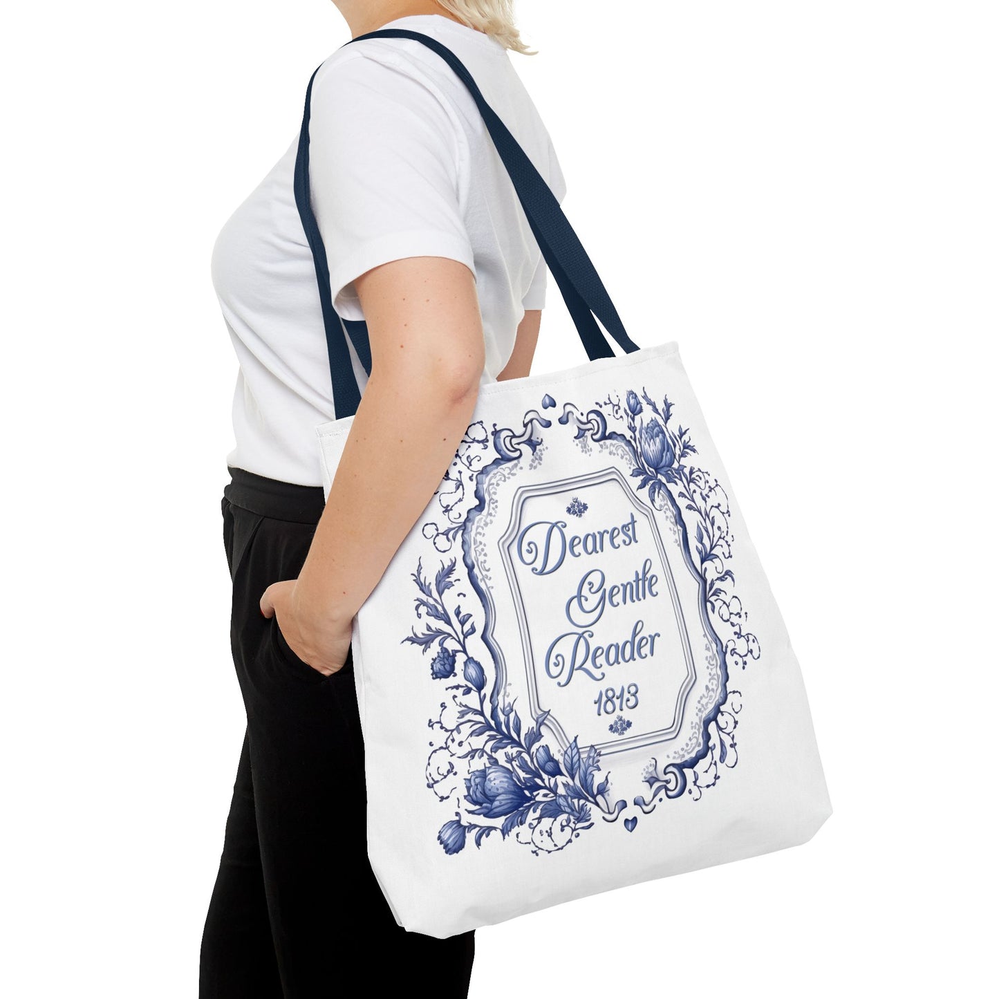 Dearest Gentle Reader Tote Bag Regency England Ton Society Papers Gift For Bridgeton Fan Historical Drama Romance Reader Gift Bookclub Gift Bags Printify   