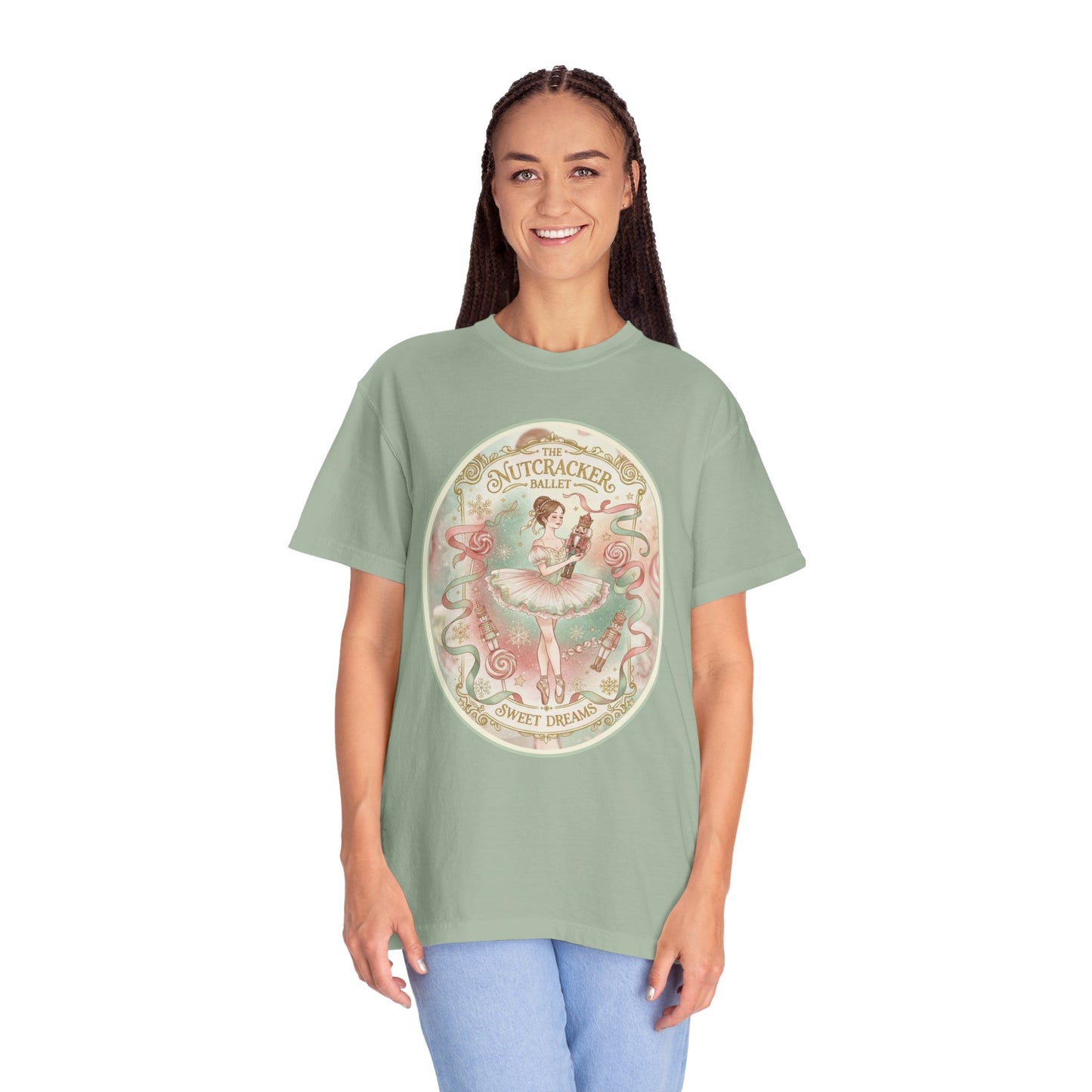 Nutcracker Ballet T-Shirt, Sugar Plum Fairy Christmas Tee, Holiday Dance Shirt, Coquette Pastel Christmas Gift
