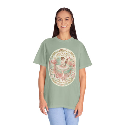 Nutcracker Ballet T-Shirt, Sugar Plum Fairy Christmas Tee, Holiday Dance Shirt, Coquette Pastel Christmas Gift