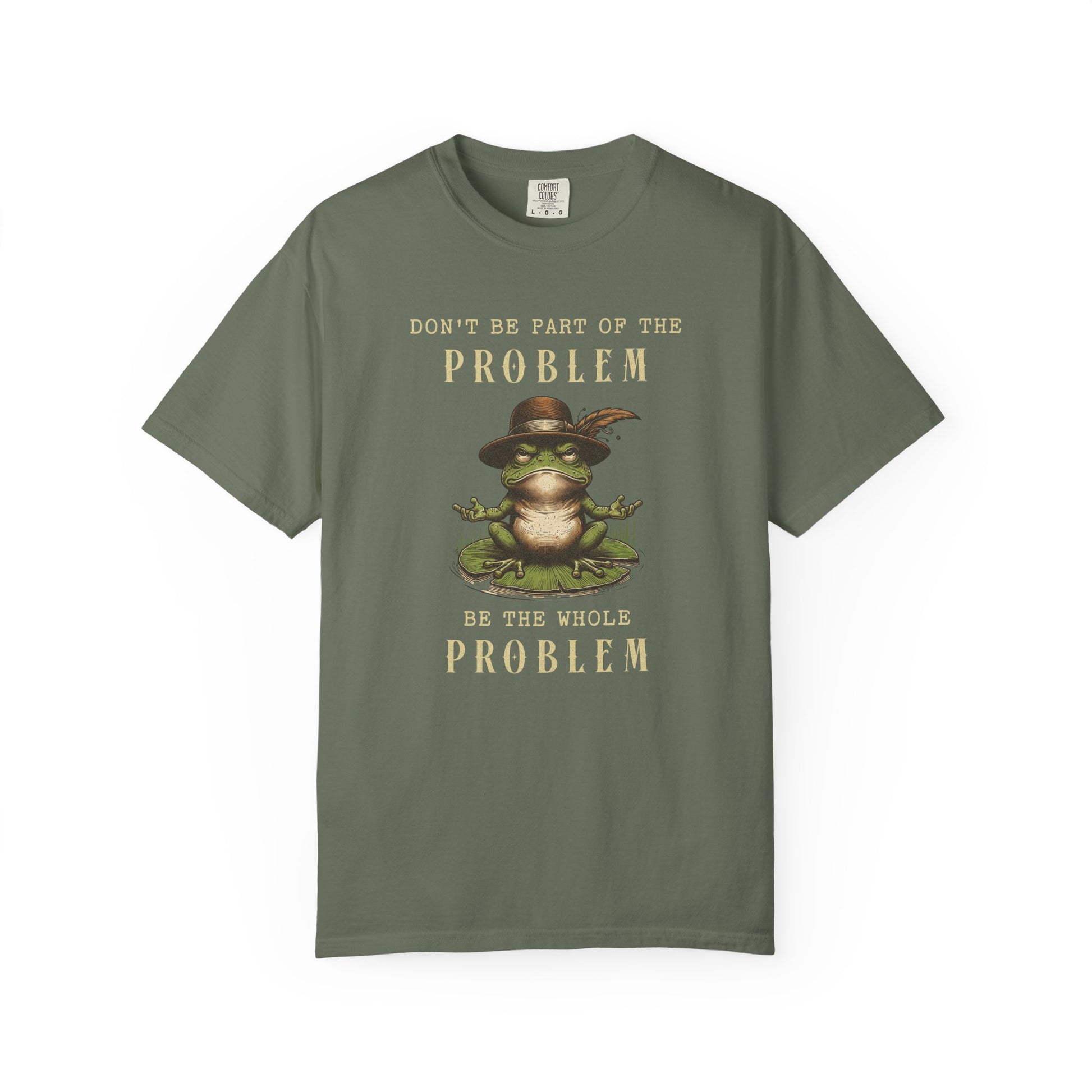 Funny Frog T-Shirt Retro Self Care Froggy Meme Shirt Vintage Frog And Toad Aesthetic Frog Lover Gift For Her Birthday Viral Trendy Shirt T-Shirt Printify Moss S